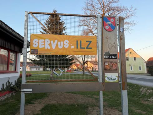Werbeaufsteller Ilz-Feuerwehr